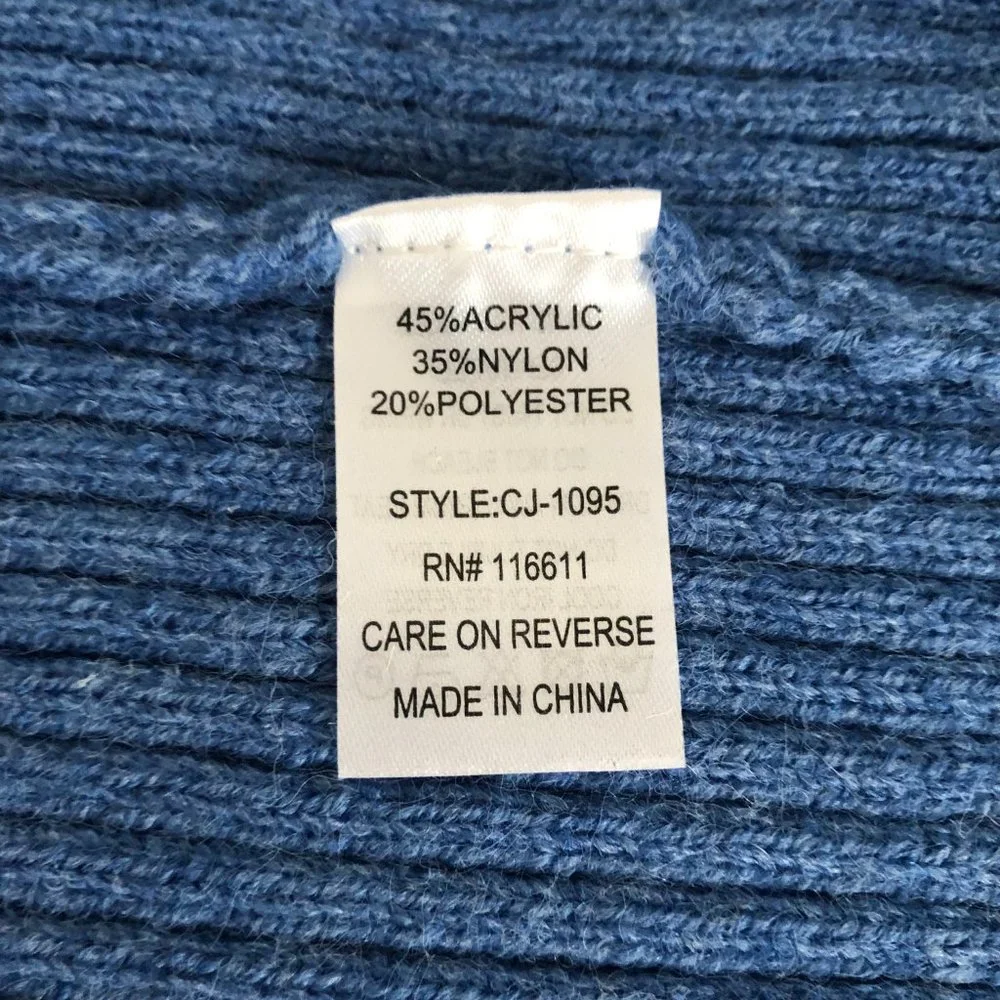 AMADI Anthropologie Long Sweater Cardigan Duster Rib Knit Blue size S - Picture 12 of 13